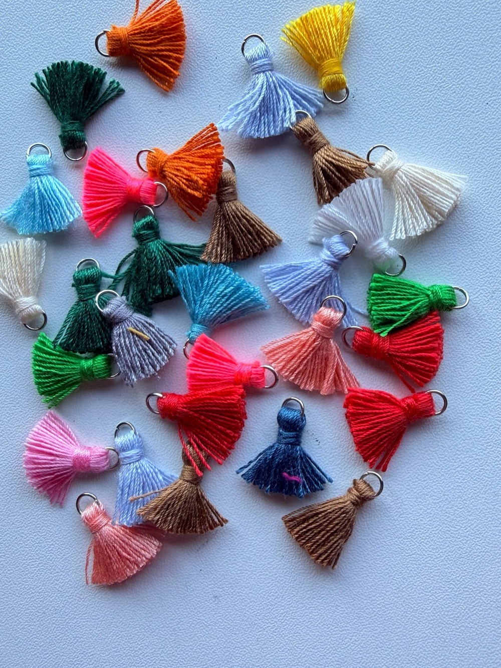 Multicolor Mini Tassel Charms for Crafts and Accessories